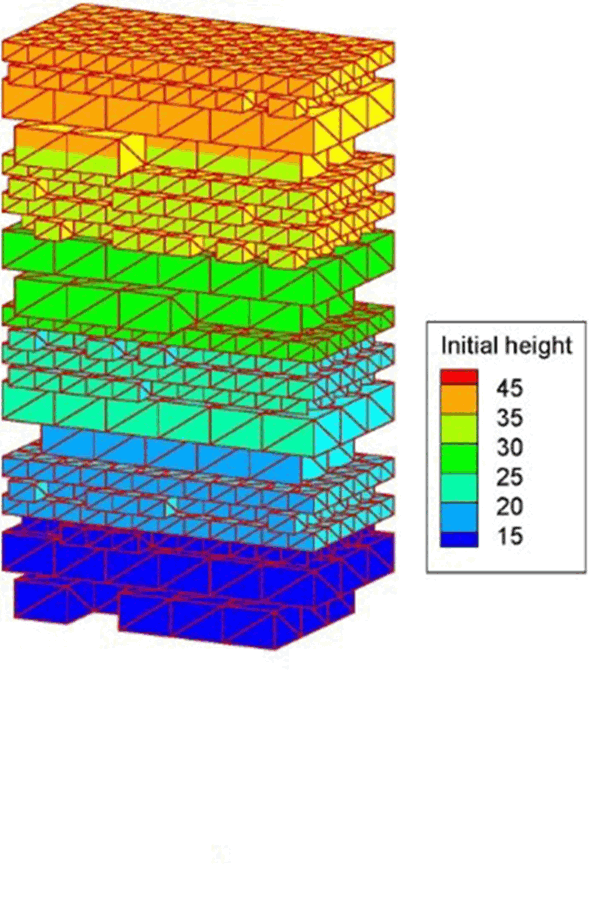Animated DynaETM simulation of fragmented multi-body dynamics